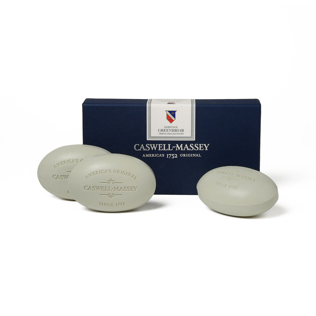Caswell Massey Greenbriar 3 Soap Set