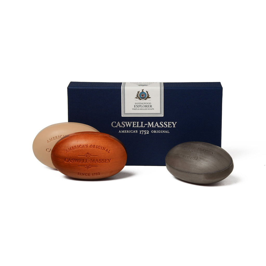 Caswell Massey Sandalwood Explorer 3 Soap Set