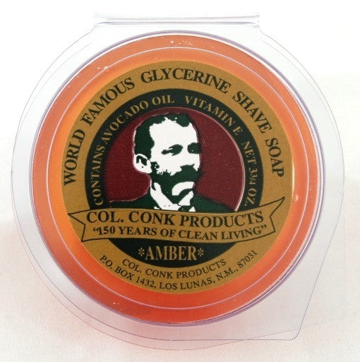 Colonel Conk Amber Glycerin Shave Soap