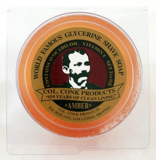 Colonel Conk Amber Glycerin Shave Soap