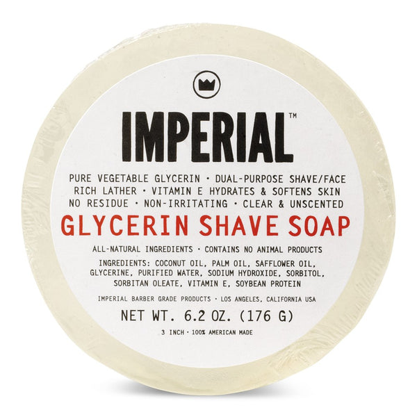 Imperial Glycerin Shave Soap Puck